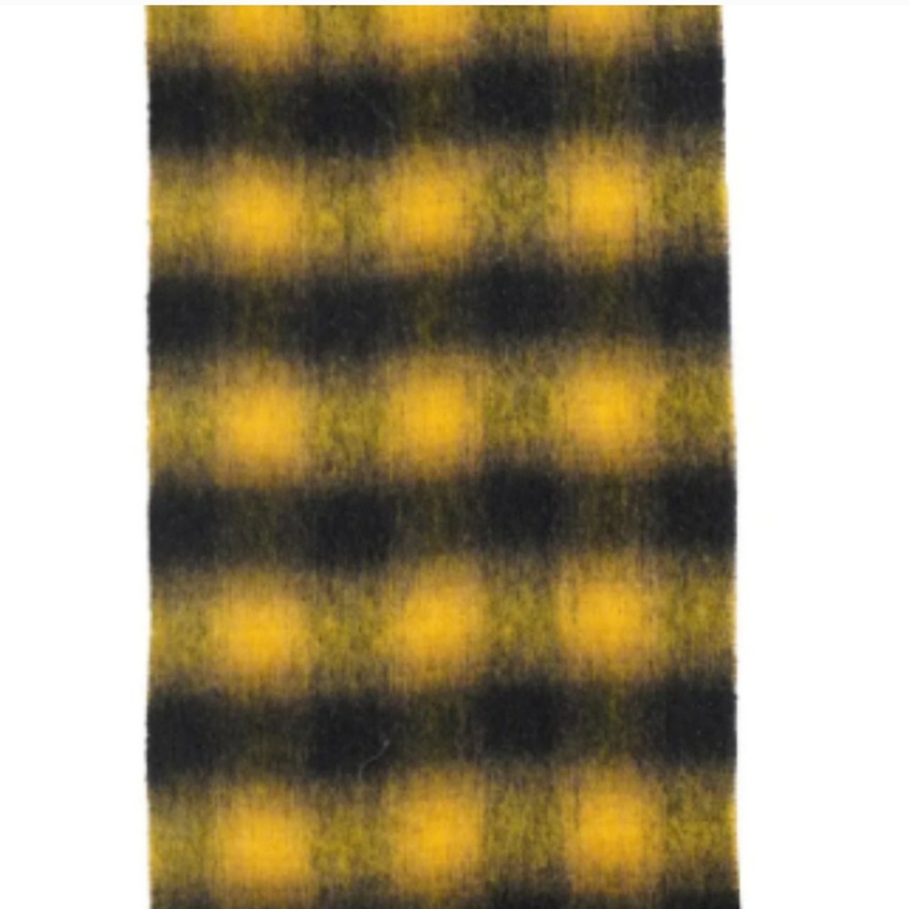 All Saints checked wool brushed large scarf - Picture 2 of 6